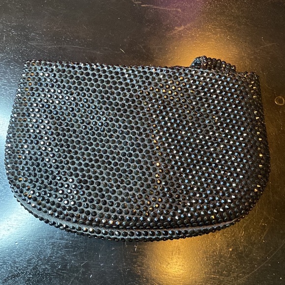 NEW Black Crystal Clutch Bag - Picture 4 of 5